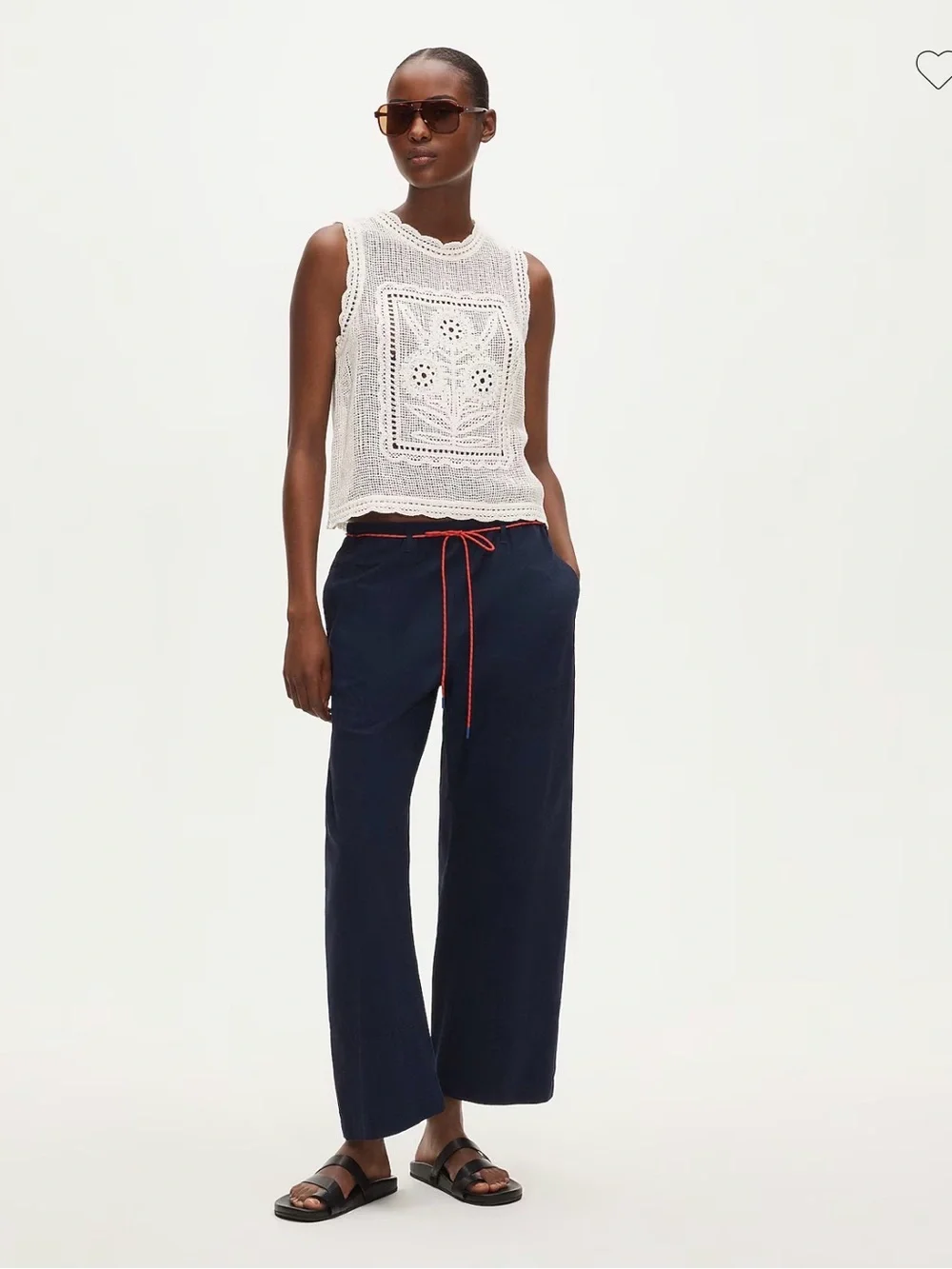 J. Crew Luna pant with removable paracord